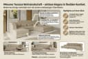 99rooms Wohnlandschaft Toscana U-Form Bettfunktion Velours VOGUE Bild 4
