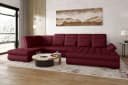 99rooms Wohnlandschaft Toscana U-Form Bettfunktion Velours Bild 2