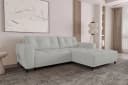 99rooms Ecksofa Massimo L-Form Eckcouch mit Schlaffunktion Strukturstoff NEVE Bild 2