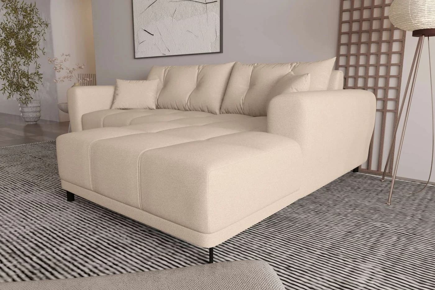 99rooms Ecksofa Massimo L-Form Sofa mit Schlaffunktion - Bild 3