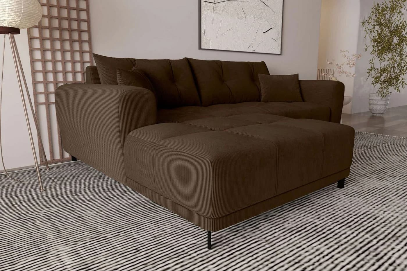 99rooms Ecksofa Massimo L-Form Cordstoff POSO - Bild 3