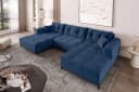 99rooms Wohnlandschaft Massimo U-Form Sofa Blau Bild 4