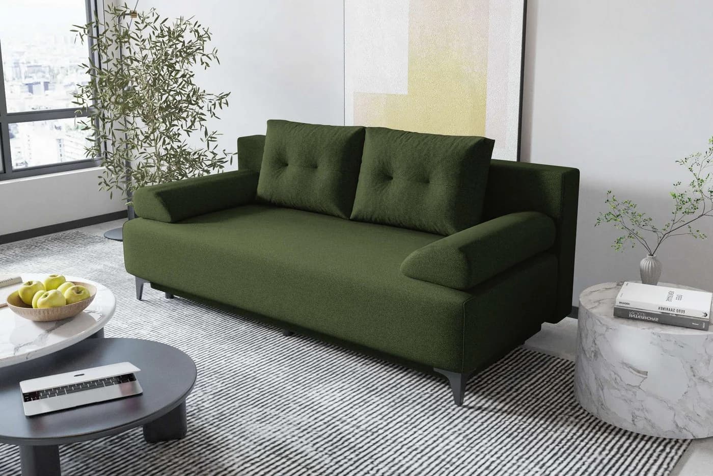 99rooms 3-Sitzer Sofa Fiora 200x90 cm