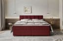 99rooms Boxspringbett Bergamo Bordeaux Modern Bild 1