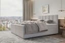 99rooms Boxspringbett Bergamo mit Topper Hellgrau Modern Bild 4
