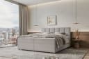 99rooms Boxspringbett Bergamo Hellgrau mit Topper Bild 2