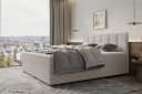 99rooms Boxspringbett Bergamo Beige mit Topper Bild 4