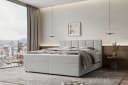 99rooms Boxspringbett Bergamo Hellgrau mit Topper Bild 2