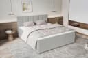 99rooms Boxspringbett Bergamo Hellgrau mit Topper Bild 3