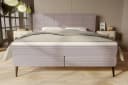 99rooms Boxspringbett Maven Cordstoff Pastellrosa mit Topper Bild 1
