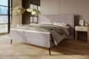 99rooms Boxspringbett Maven Cordstoff Pastellrosa mit Topper Bild 2