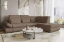 99rooms Ecksofa Toscana L-Form Bettfunktion Velours Antilope Bild 2