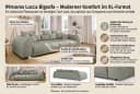 99rooms Big-Sofa Lucca mit Schlaffunktion und Kissenset Bild 3