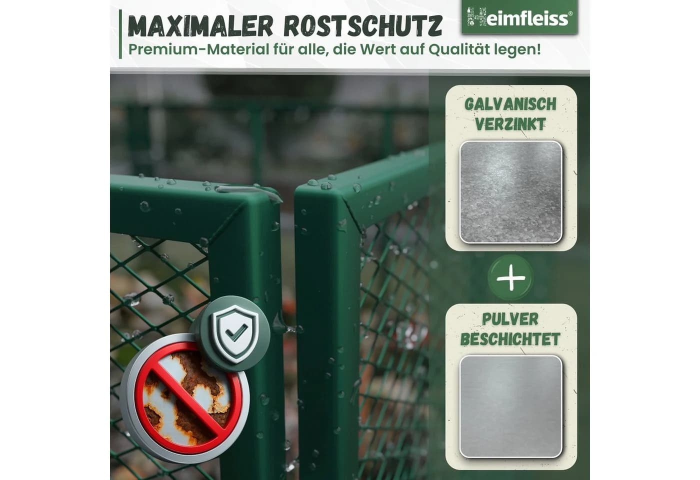 Heimfleiss® Metall Komposter 450L/750L Silber - Bild 4