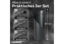 Heimfleiss® Kamingarnitur Modernes Kaminbesteck Stahl & Holz Grau Bild 1