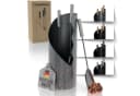 Heimfleiss® Kamingarnitur Modernes Kaminbesteck Stahl & Holz Grau Bild 2