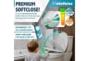 Heimfleiss® WC-Sitz mit Absenkautomatik, Oval, Weiß, Antibakteriell Bild 3