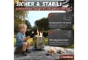 Heimfleiss® Feuerschale Rauchfrei Edelstahl Silber Ø50cm mit Grillrost Bild 5
