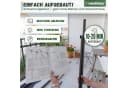 Heimfleiss Klemmmarkise Balkon ohne Bohren Anthrazit UPF 50+ Bild 3