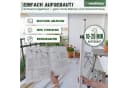 Heimfleiss Klemmmarkise Balkon ohne Bohren Beige UPF 50+ Bild 3