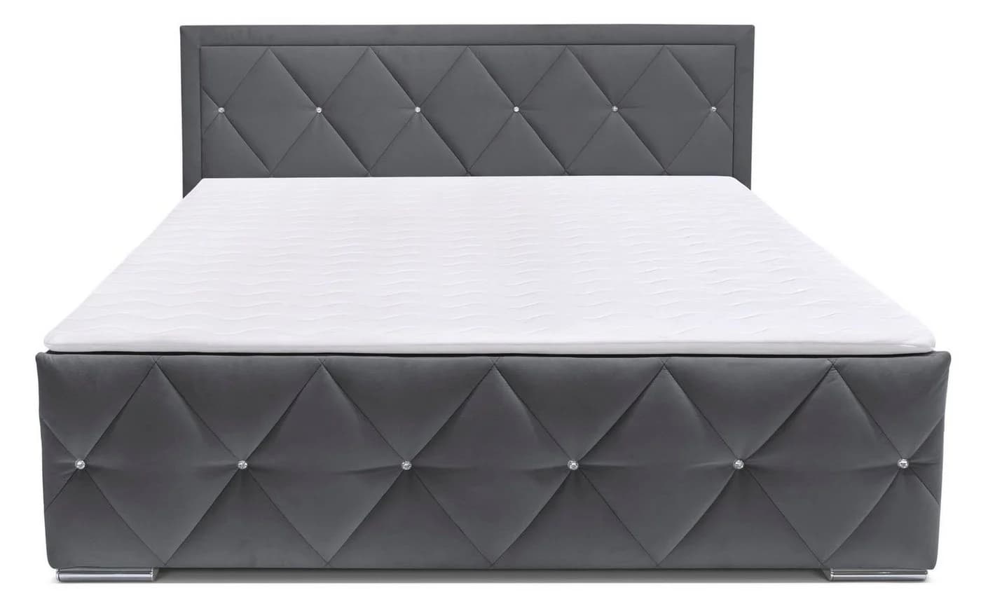 Boxbett HOME AFFAIRE Alfie mit Bettkasten & Matratzen Anthrazit - Bild 4