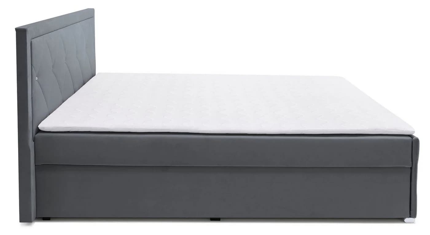 Boxbett HOME AFFAIRE Alfie mit Bettkasten & Matratzen Anthrazit - Bild 5