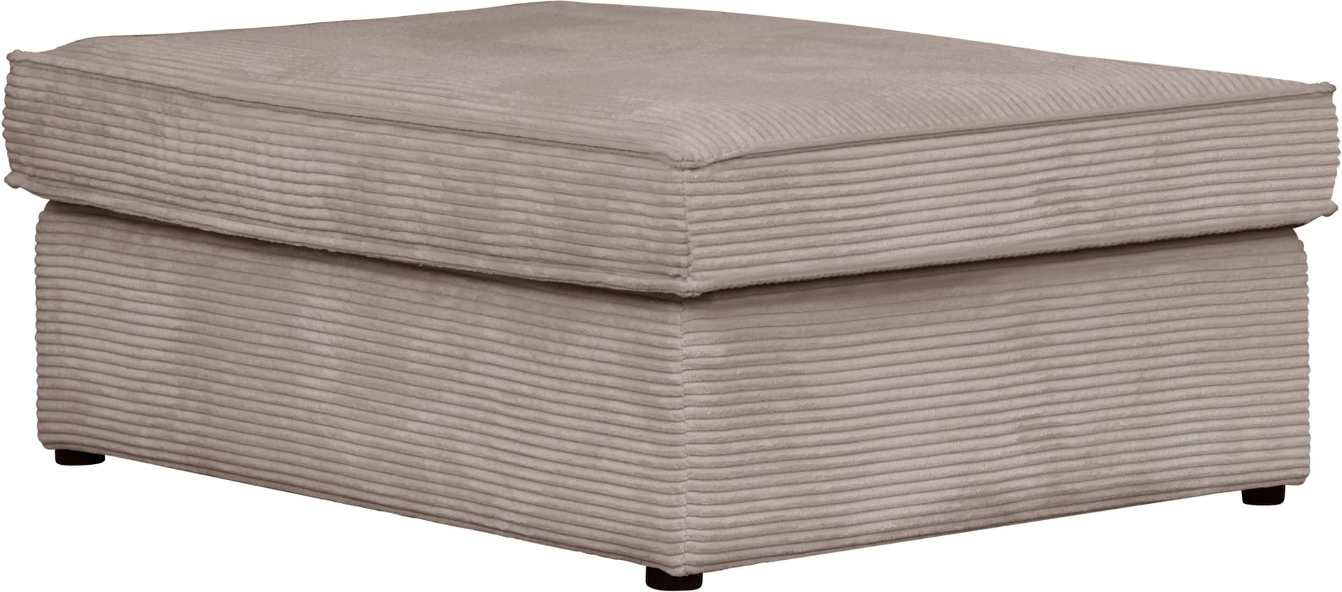 OTTO HOME Polsterhocker Florid Grau Taupe Polyester Cord