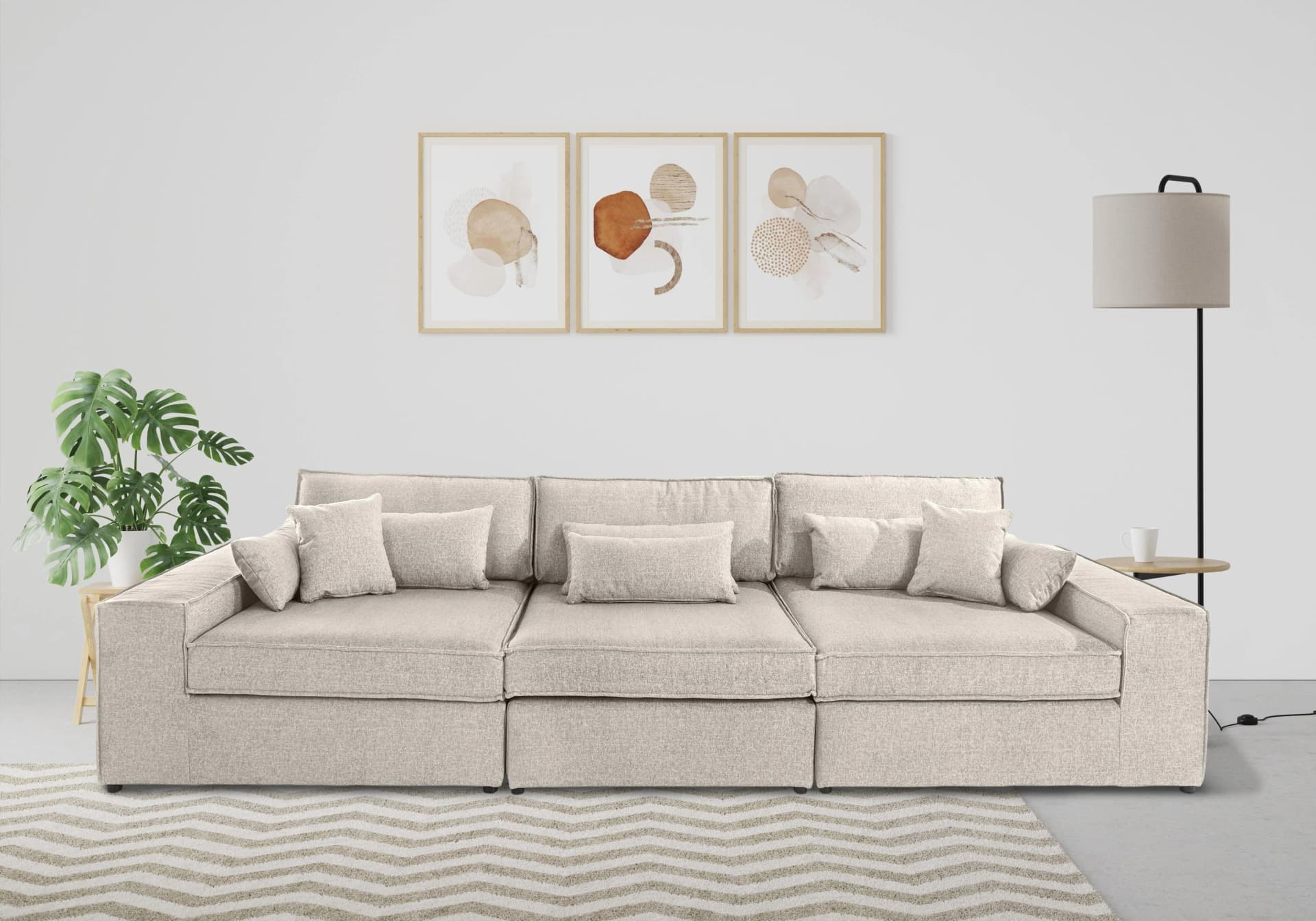 OTTO HOME Enid 3-Sitzer Sofa Beige Modular