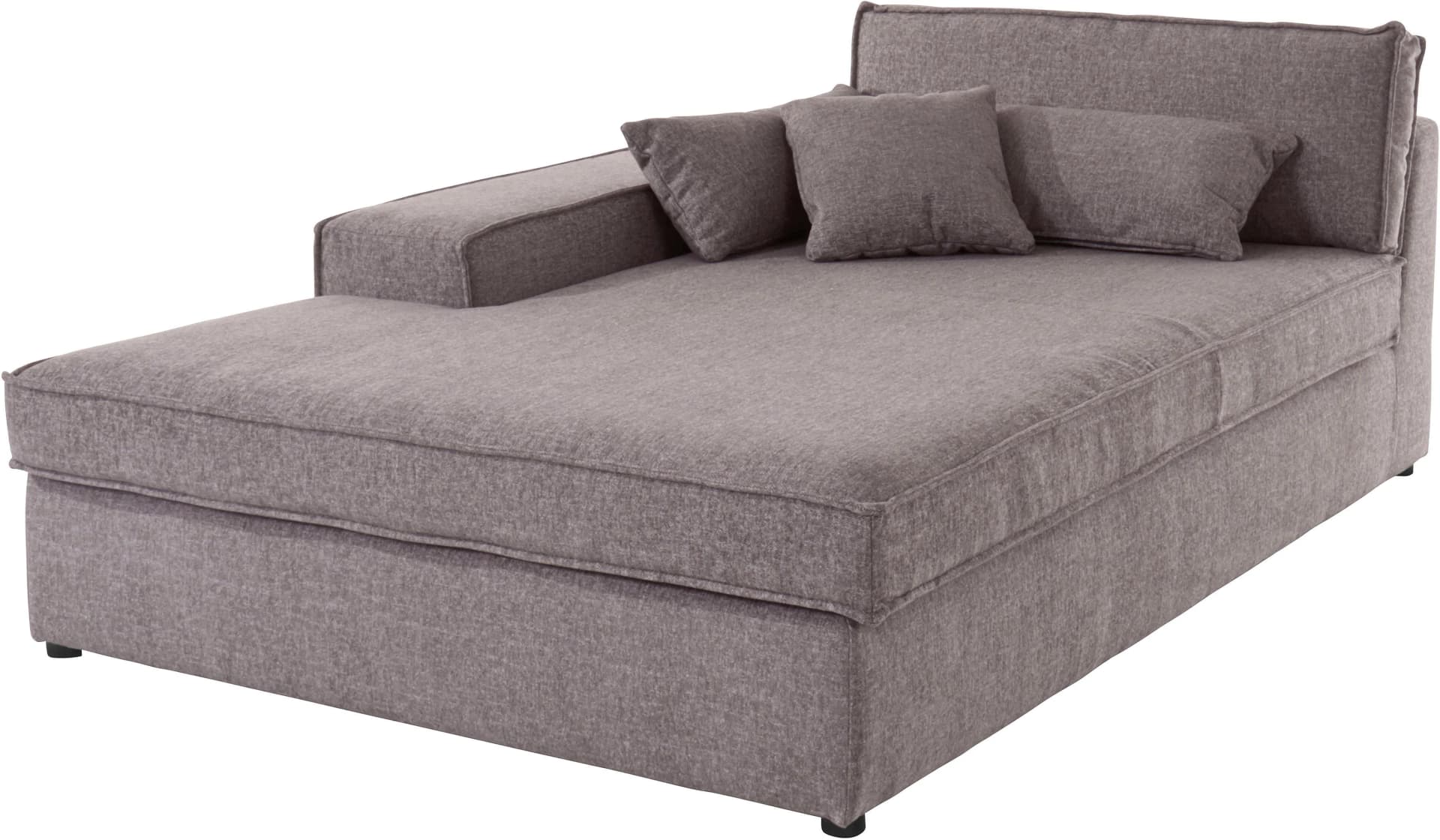 OTTO HOME Enid Ottomane Grau Taupe Modulsofa
