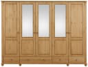 OTTO HOME Kleiderschrank Tessin Massivholz Kiefer Beige mit Spiegel Bild 4