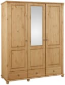 OTTO HOME Kleiderschrank Tessin 3-türig Kiefer massiv mit Spiegel Bild 2
