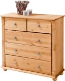 OTTO HOME Kommode Tessin Massivholz Kiefer 5 Schubladen Natur Bild 1