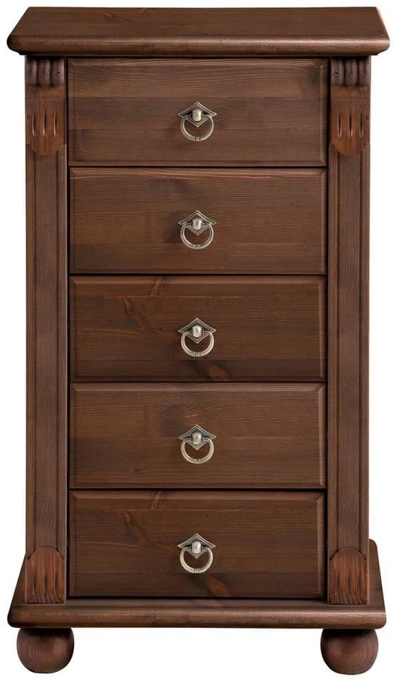 OTTO HOME Schubkastenkommode Tessin Massivholz Braun mit Spiegel
