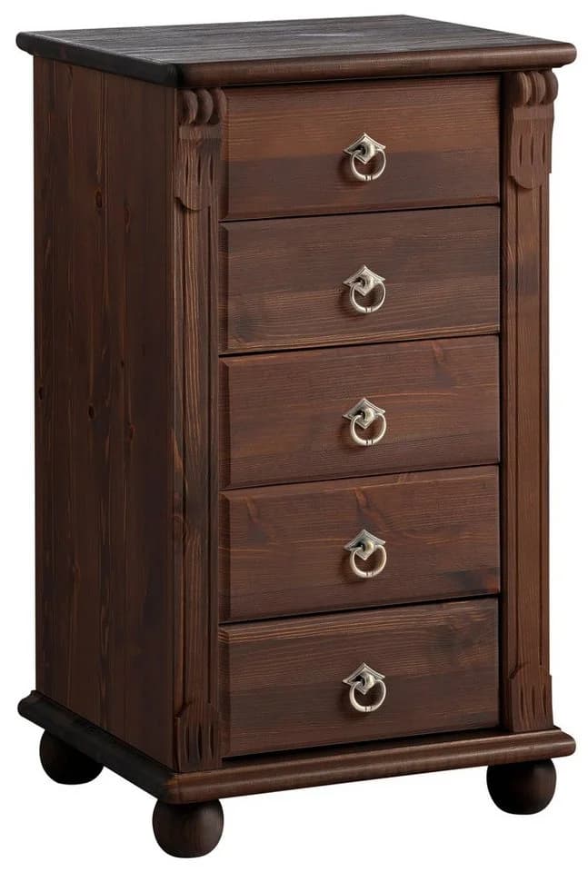 OTTO HOME Schubkastenkommode Tessin Massivholz Braun mit Spiegel - Bild 2