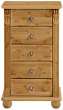 OTTO HOME Kommode Tessin Massivholz Kiefer Beige mit Spiegel Bild 1