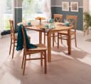 Home affaire Esstisch Time Massivholz FSC Eiche Buche Ausziehbar Bild 1