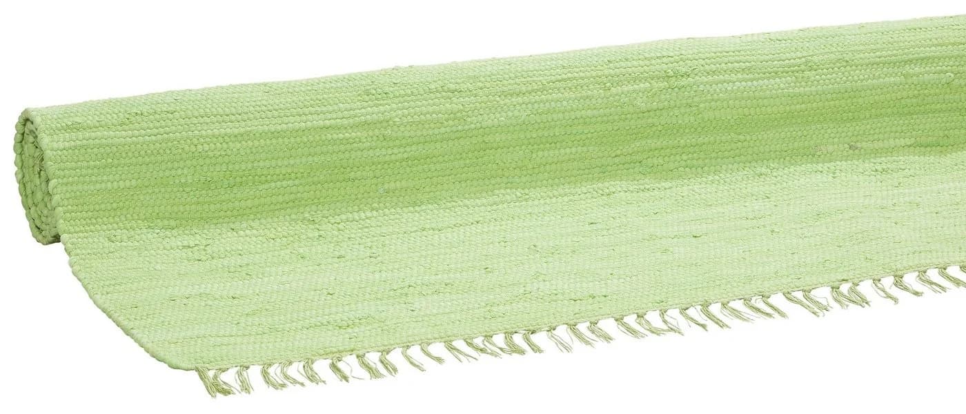 Grüner Baumwollteppich im Landhausstil - Bild 3