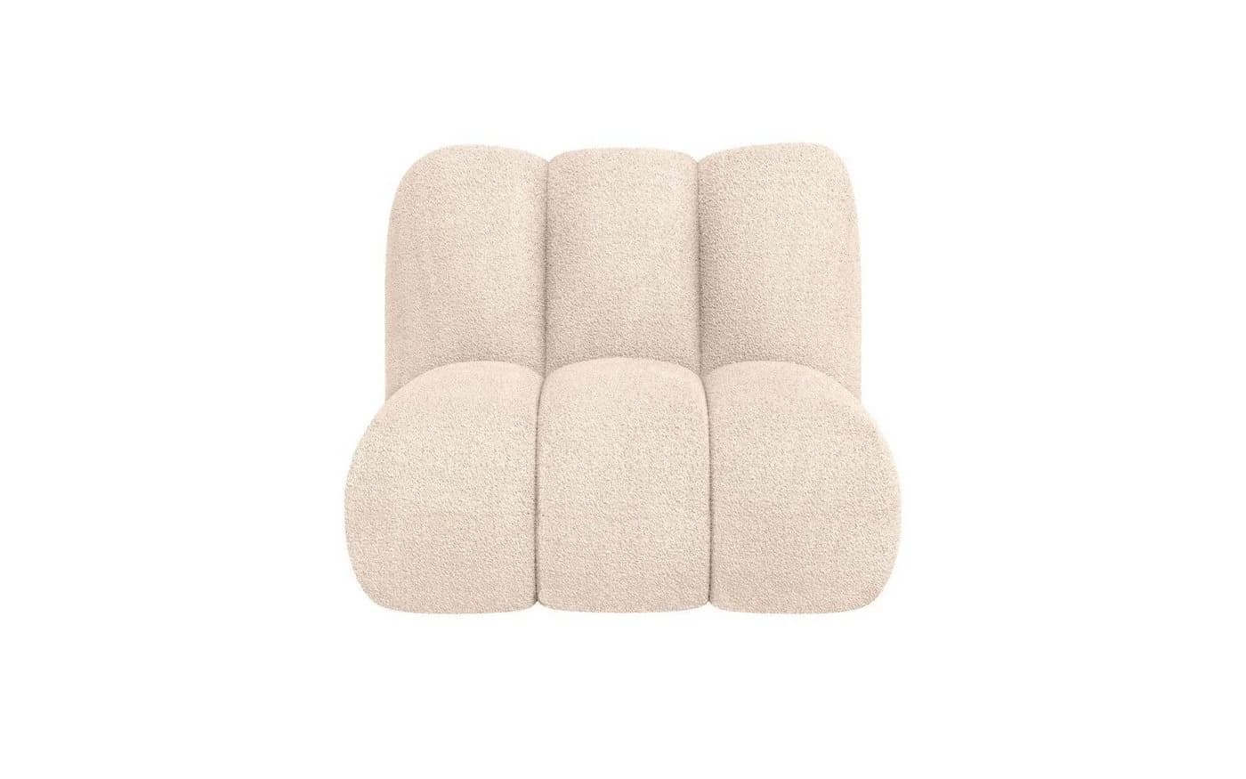 LeGer Home Priya Loungesessel Beige Bouclé Modern