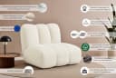 LeGer Home Priya Loungesessel Beige Bouclé Modern Bild 3