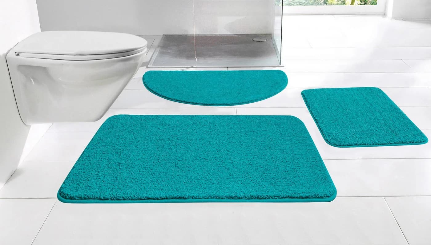 OTTO home Badematte Regona Unifarben Petrol Rutschhemmend - Bild 2