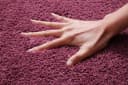 Badematte Polyester Rot (Bordeaux) Uni Rechteckig Halbrund Bild 4
