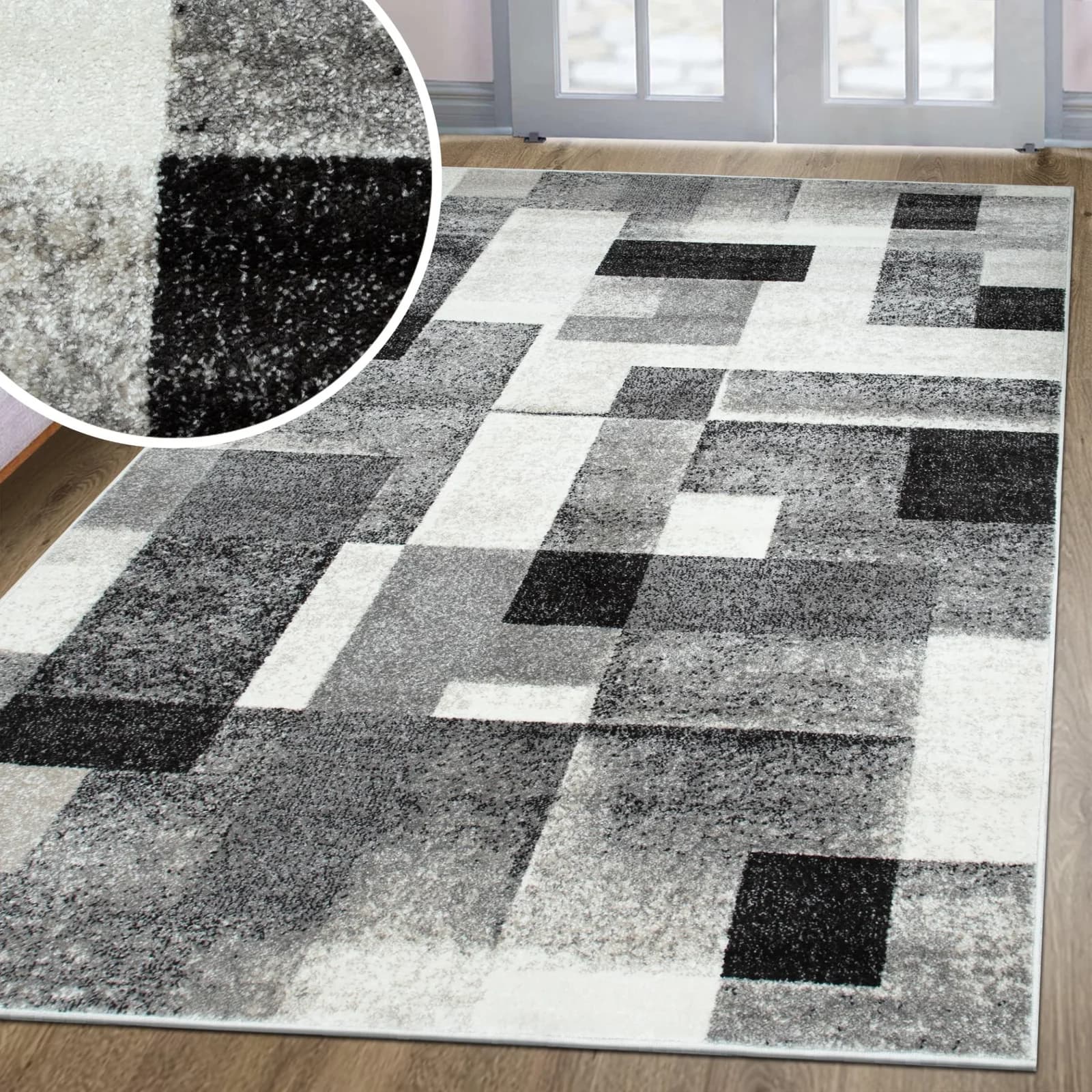 Teppich MY HOME Corine beige Karo-Design