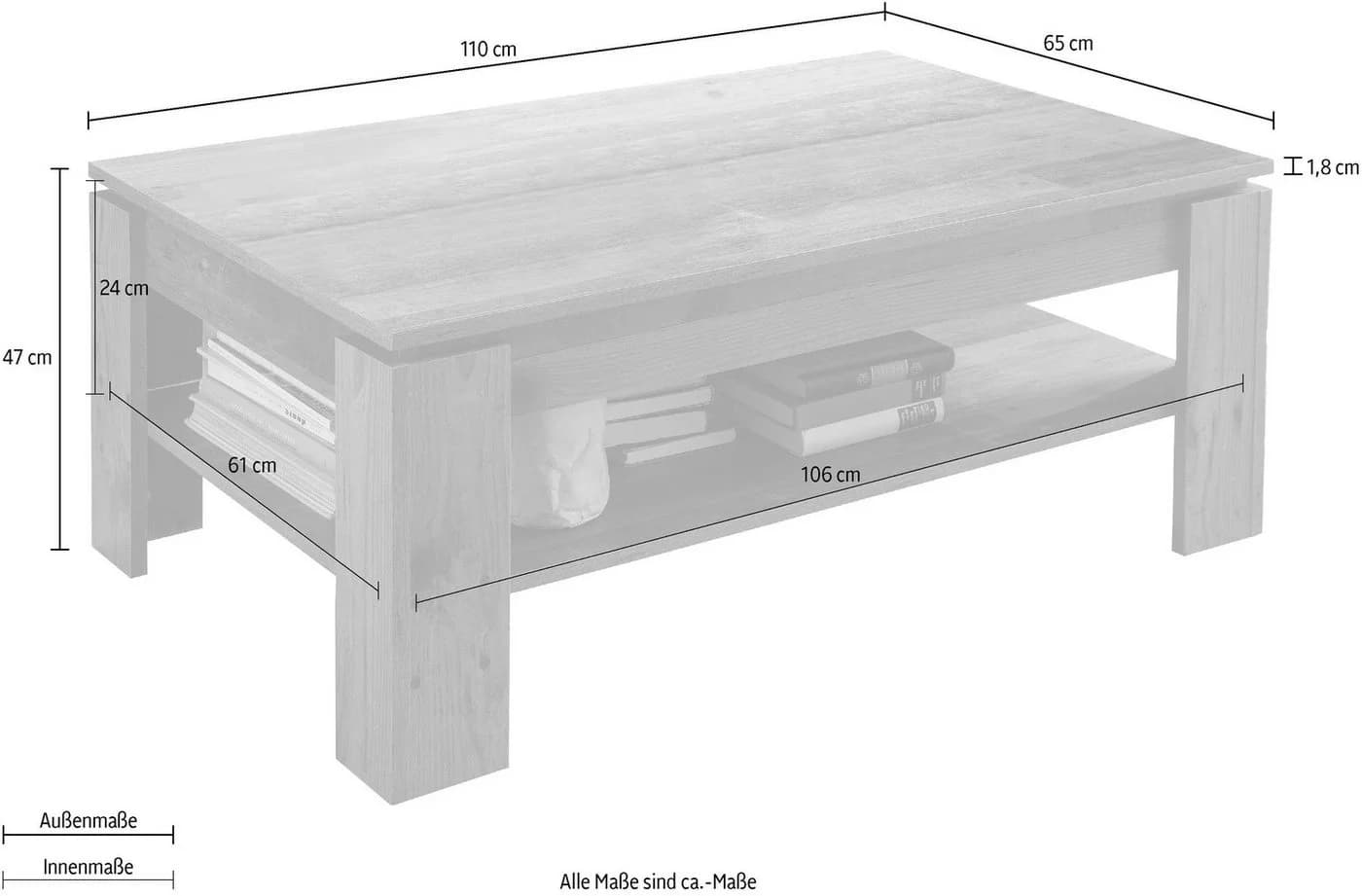Couchtisch INOSIGN Tanum Braun FSC Holzwerkstoff - Bild 5
