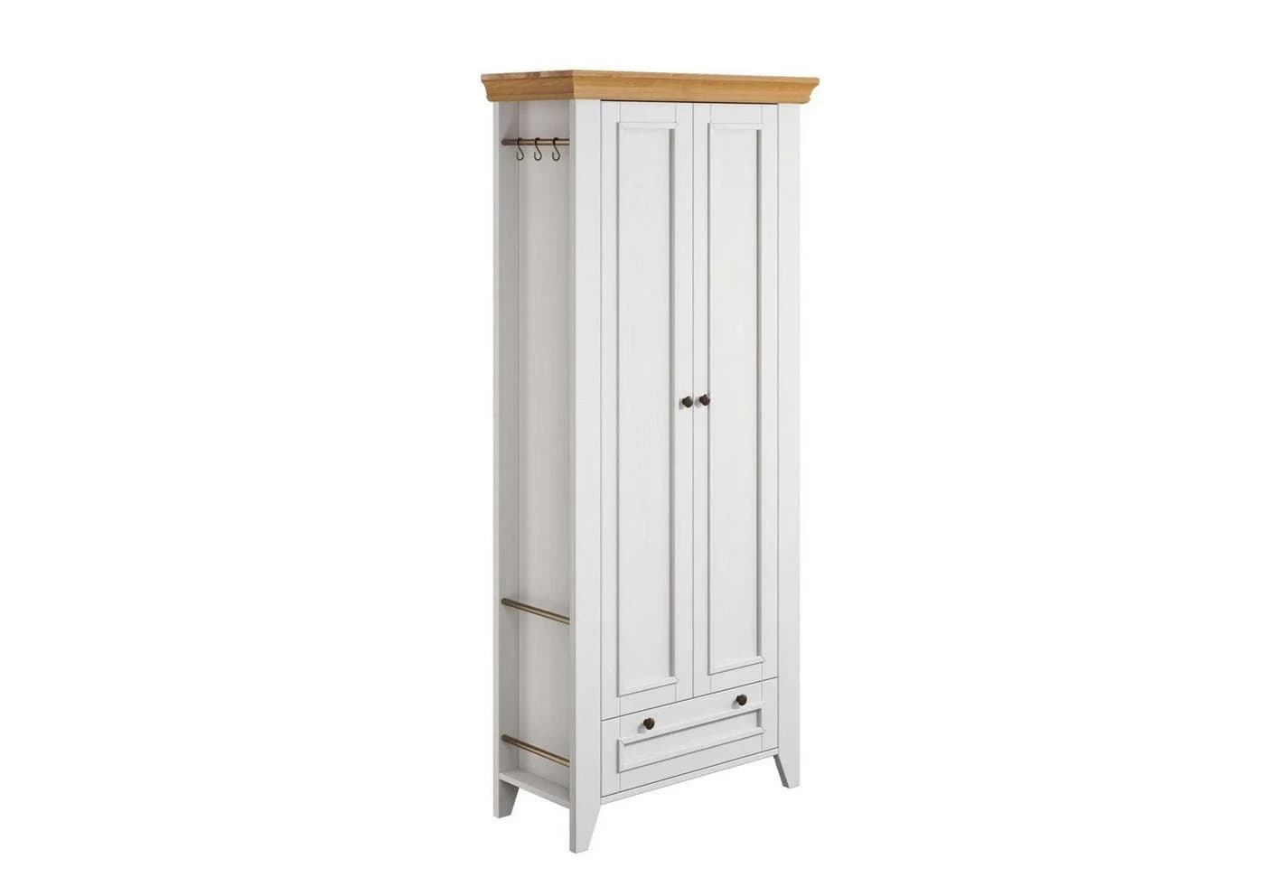 Garderobenschrank OTTO HOME Skandinavia Weiß mit Schubkasten - Bild 3