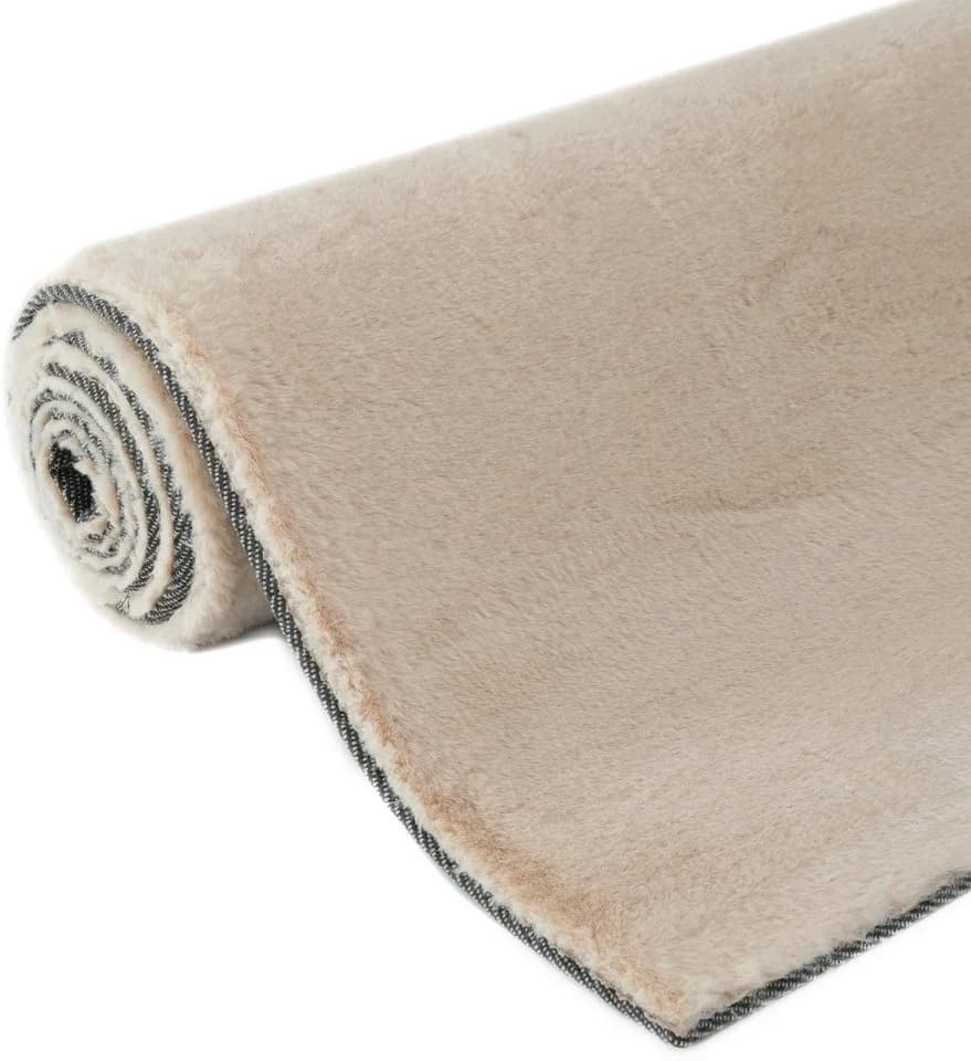 Bruno Banani Fellteppich Rabbit 2 Beige Kunstfell Uni-Design - Bild 4