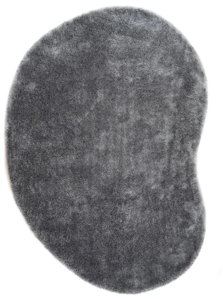 Bruno Banani Hochflor-Teppich Dana Bean Shape Grau U-förmig Uni - Bild 2