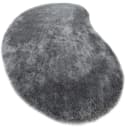 Bruno Banani Hochflor-Teppich Dana Bean Shape Grau U-förmig Uni Bild 3