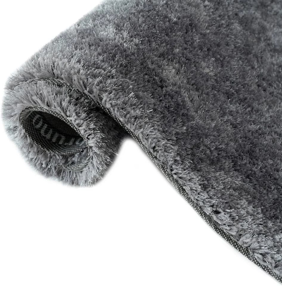 Bruno Banani Hochflor-Teppich Dana Bean Shape Grau U-förmig Uni - Bild 5