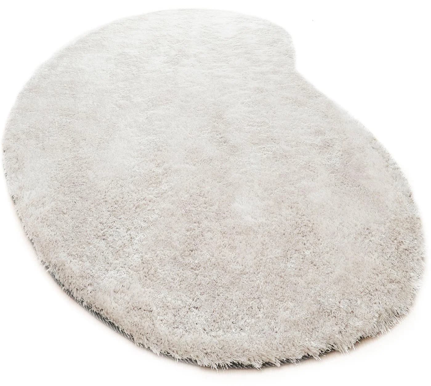 Bruno Banani Hochflor-Teppich Dana Bean Shape Weiß U-förmig - Bild 3