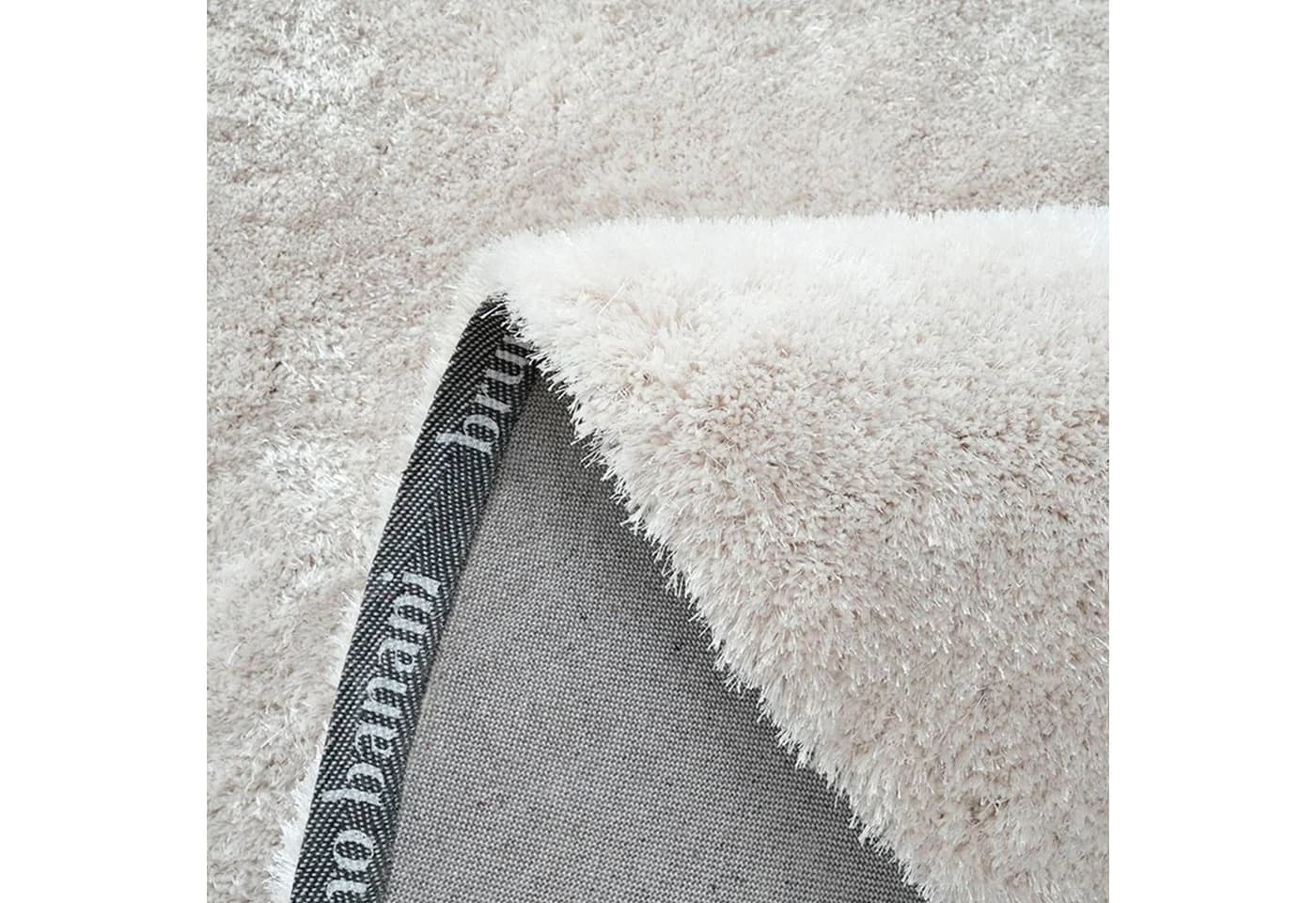Bruno Banani Hochflor-Teppich Dana Bean Shape Weiß U-förmig - Bild 4
